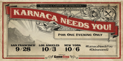 Dishonored 2 community events are coming