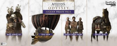 Twitch Prime Members get to lay claim to the Aegean Pirate Pack for Assassin’s Creed Odyssey