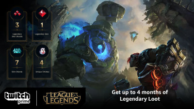 Four months of League of Legends Loot offered via Twitch Prime