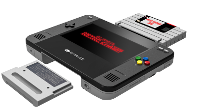 Super Retro Champ and Street Fighter II: Champion Edition Micro Player being shown off at CES