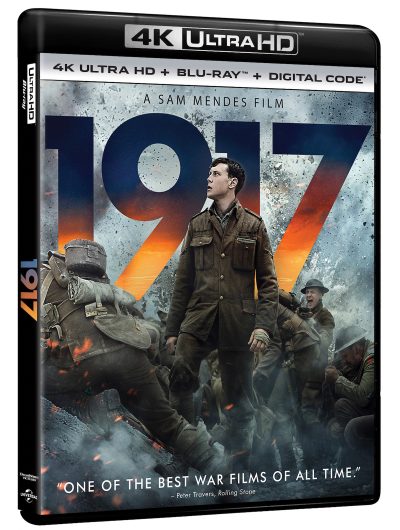 1917 running to digital on March 10th, 4KUHD/Blu-ray/DVD on March 24th