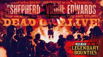 Leader of the Sacrilegious 7th Generation Sect is wanted for inciting violence in Red Dead Online