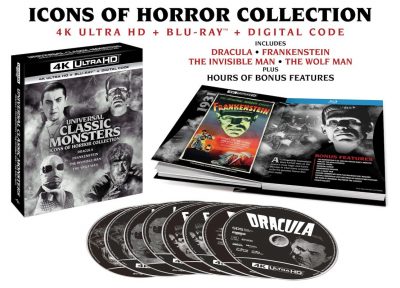 Universal Classic Monsters Icons of Horror Collection 4K release announced for October 5th, 2021 release