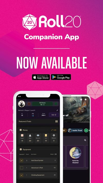 Roll20Con 2021 brings the goods this past weekend, lots of announcements
