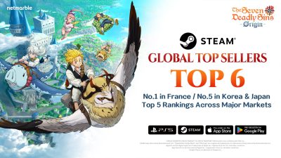 The Seven Deadly Sins: Origin Achieves Top 10 Global Ranking On Steam